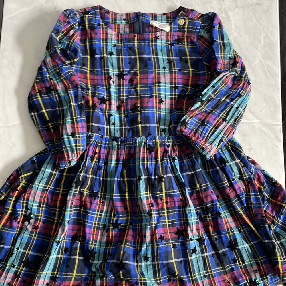 Long sleeve plaid dress